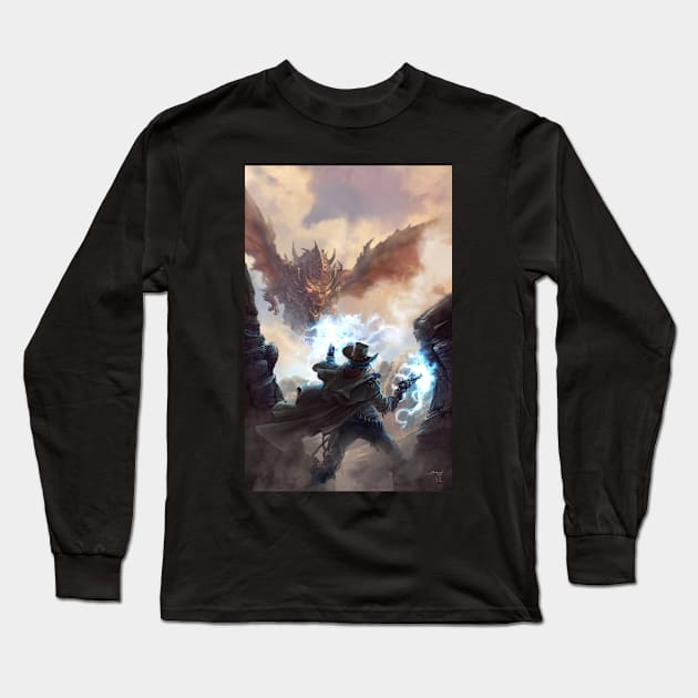 Spellslinger: Legends of the Wild, Weird West, A Weird Western Fantasy Long Sleeve T-Shirt by Joseph J Bailey Author Designs